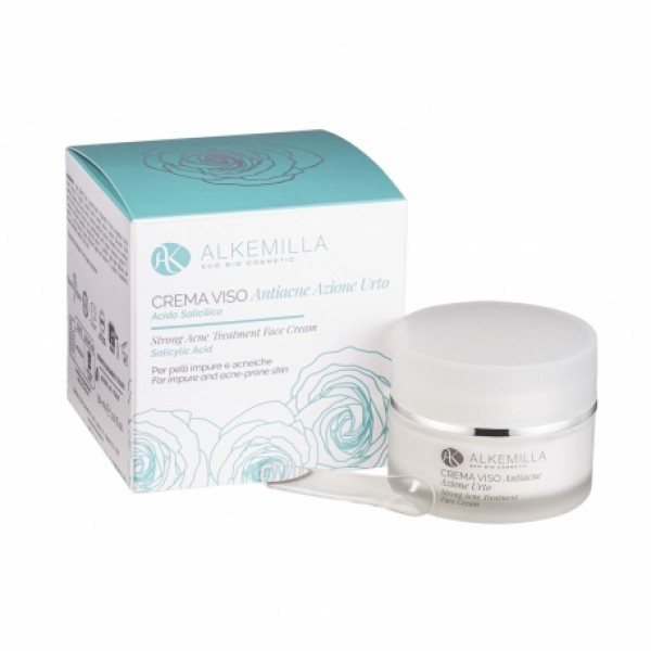 CREMA VISO ANTIACNE AZIONE URTO - ALKEMILLA