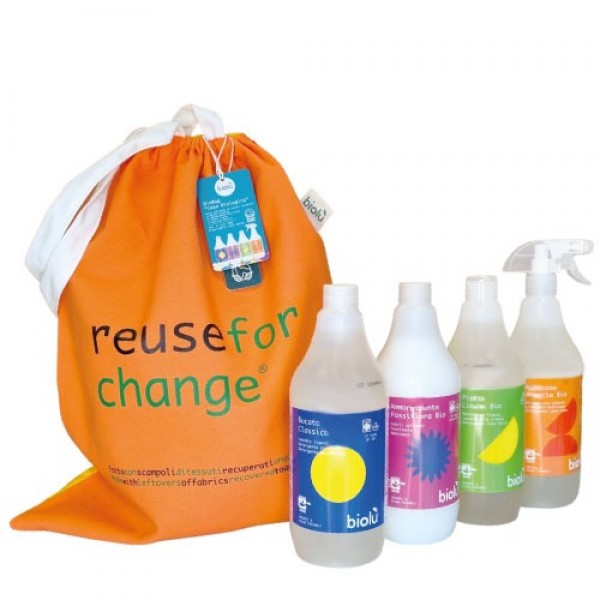 BIOBAG CASA BIOLOGICA Kit con borsa ecologica in tessuto   ✿ ReuseForChange ✿ 